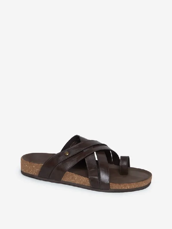 SOLEPLAY Brown Multiple Strap Sandals