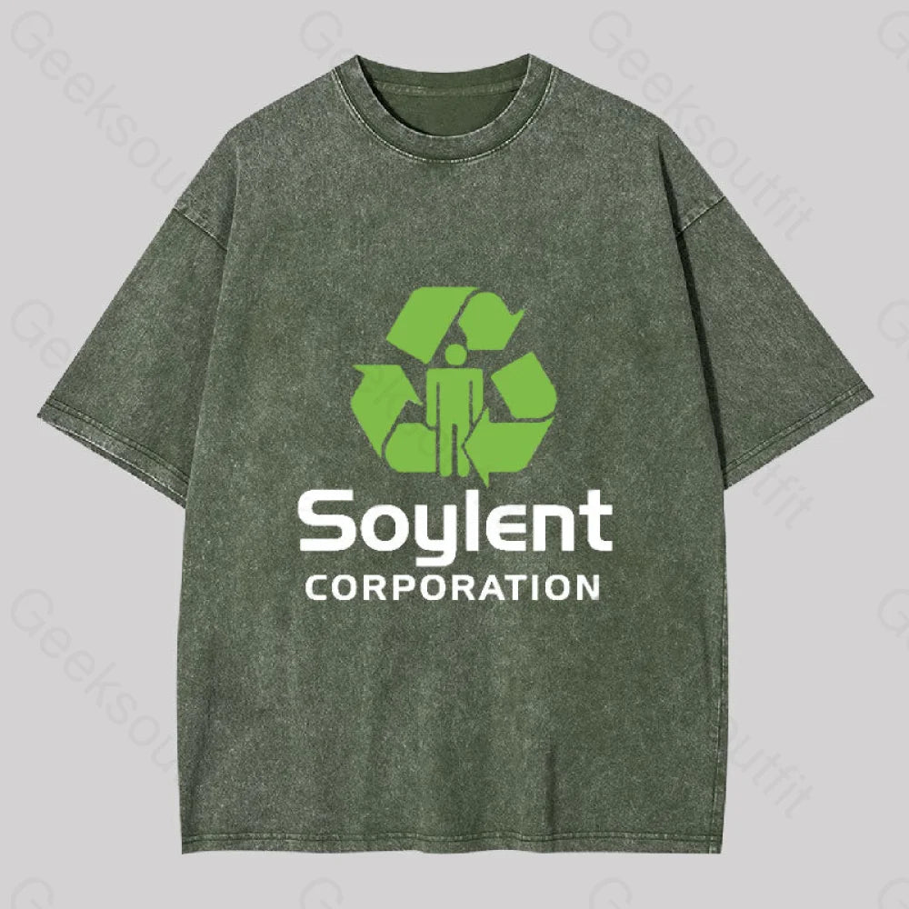 Embroidered Women T Shirt with Intricate DetailsEmbroidered Women T Shirt with Intricate DetailsSoylent Corporation Geek Washed T-shirt