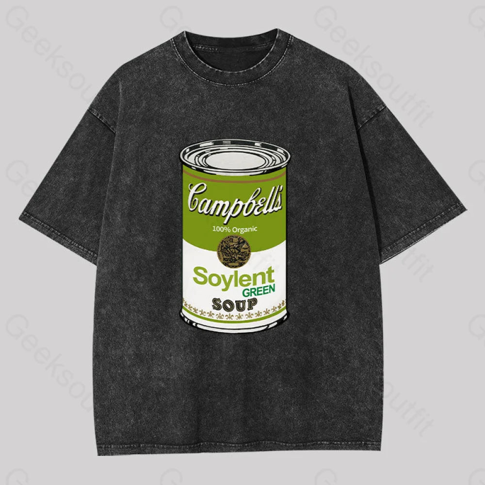 Floral Print Women T Shirt for a Feminine TouchFloral Print Women T Shirt for a Feminine TouchSoylent Green Campbelis Geek Washed T-shirt