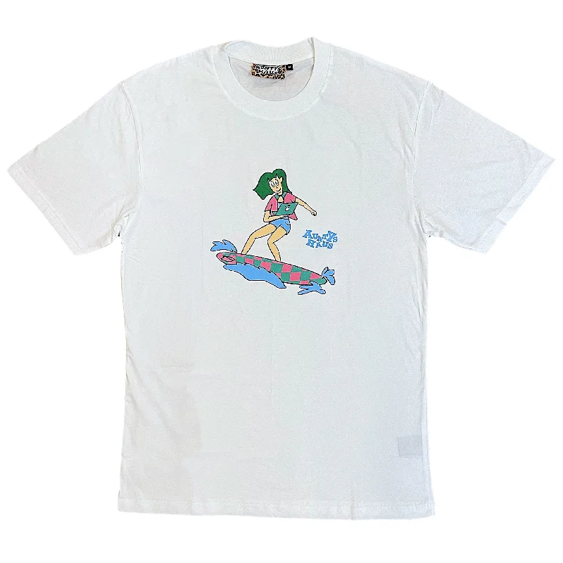 Striped Women T Shirt in a Classic PatternStriped Women T Shirt in a Classic PatternSurfing the Web Tee