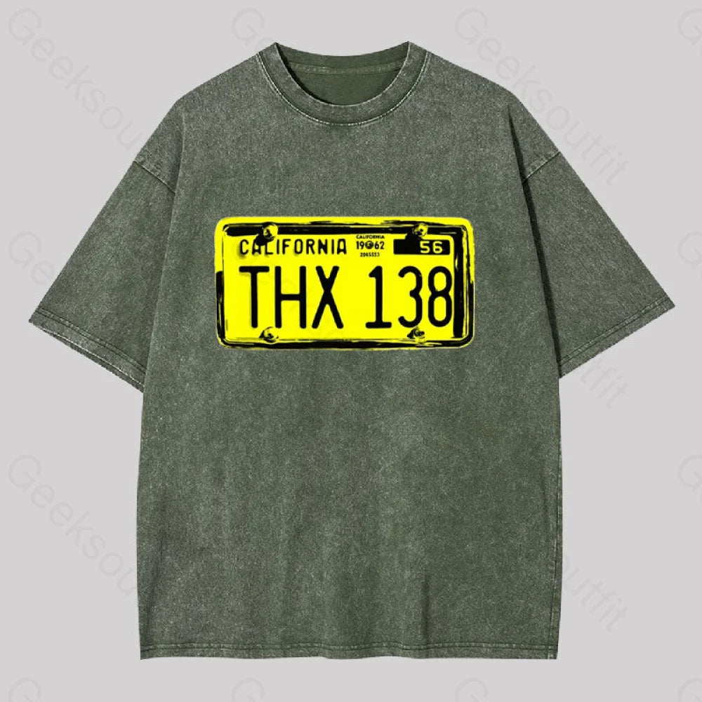 Floral Print Women T Shirt for a Feminine TouchFloral Print Women T Shirt for a Feminine TouchTHX 138 Licence Plate Washed T-shirt