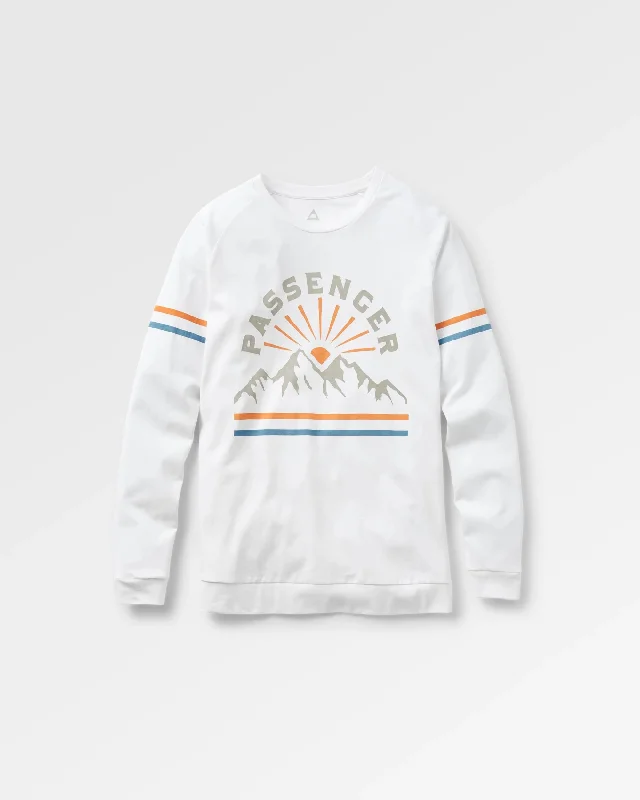 Tie - Dye Women T Shirt with a Bohemian VibeTie - Dye Women T Shirt with a Bohemian VibeWander LS T-Shirt - White