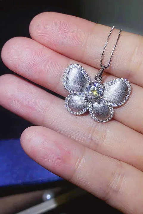 Metallic Bodysuits for a Glitzy and Glamorous Night Out1 Carat Moissanite Butterfly Pendant Necklace