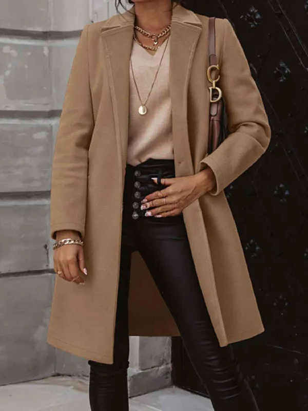Sleeveless Bodysuits for a Cool and Casual Summer LookCollared Neck Button Up Long Sleeve Coat