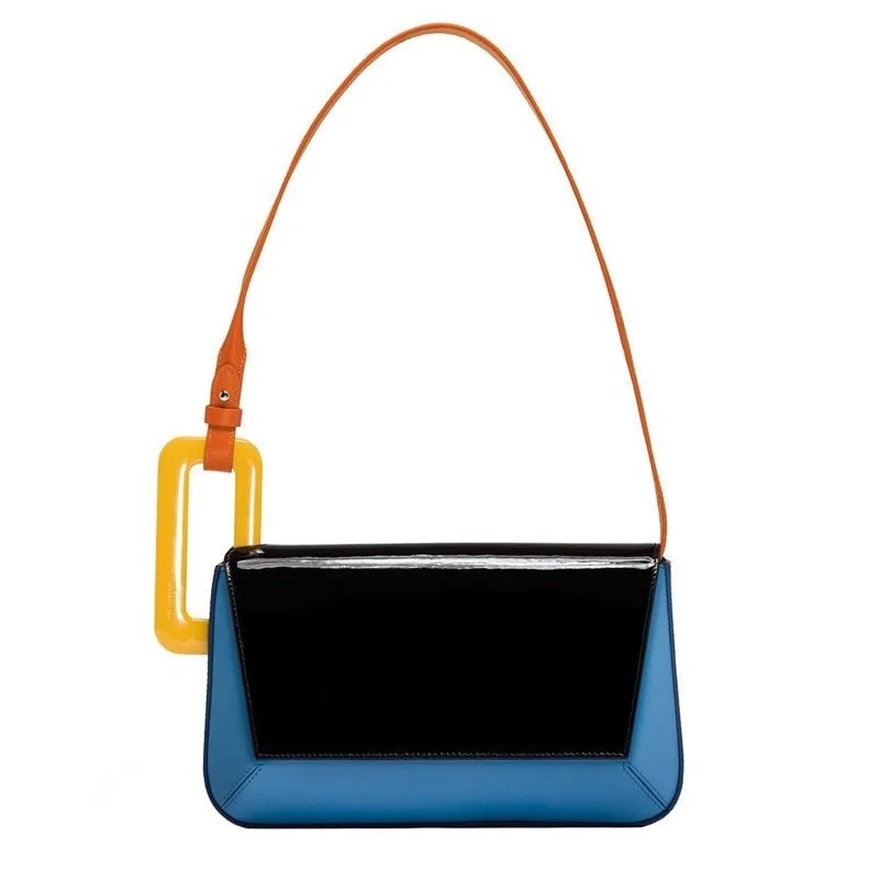 Blue with black