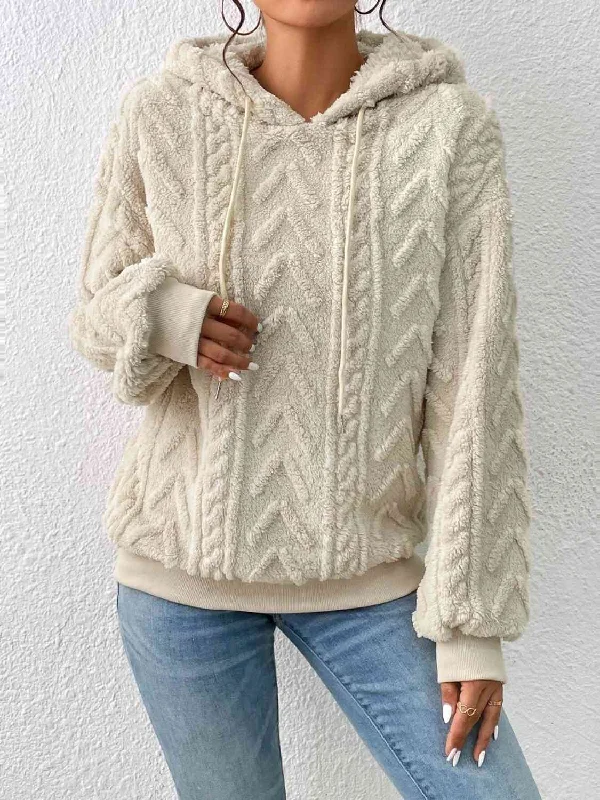 Sheer Bodysuits for a Seductive and Alluring OutfitDrawstring Long Sleeve Hoodie