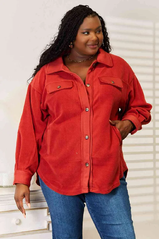 Sheer Bodysuits for a Seductive and Alluring OutfitHeimish Cozy Girl Button Down Shacket