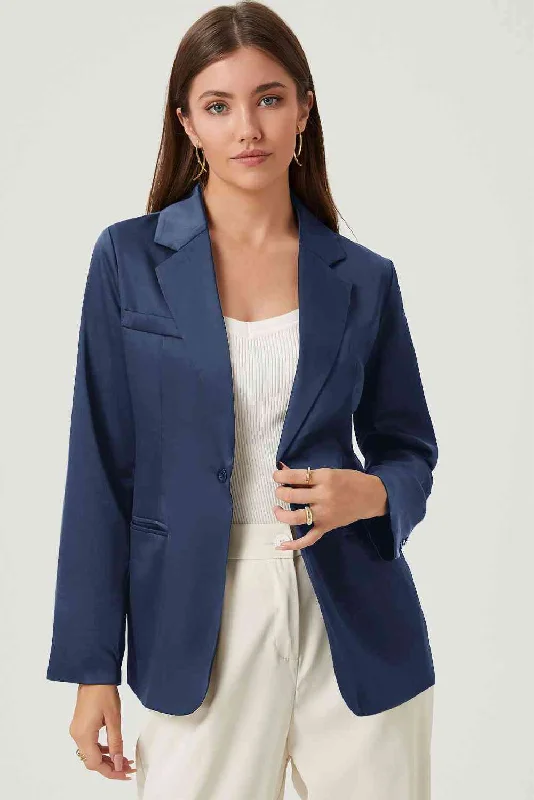 Organic Cotton Bodysuits for an Eco - Friendly and Comfortable OptionLong Sleeve Lapel Collar Blazer