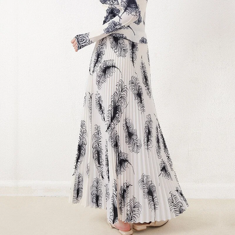Black Leaf Skirt