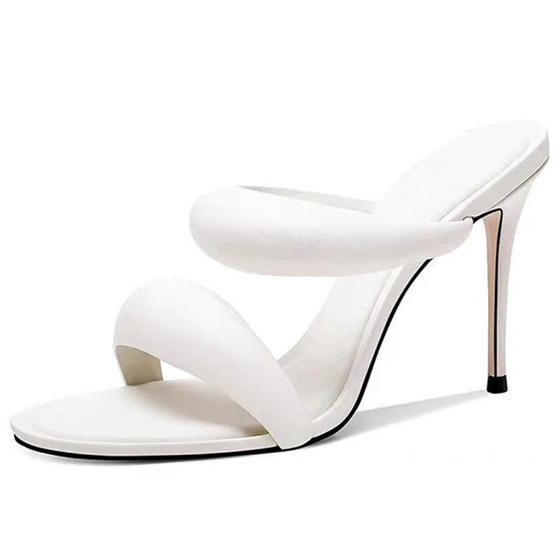 Organic Cotton Bodysuits for an Eco - Friendly and Comfortable OptionOpen Toe Two Straps High Heel Slippers