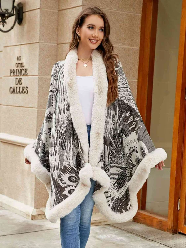 Seamless Bodysuits for a Smooth Underwear LookPrinted Open Front Poncho