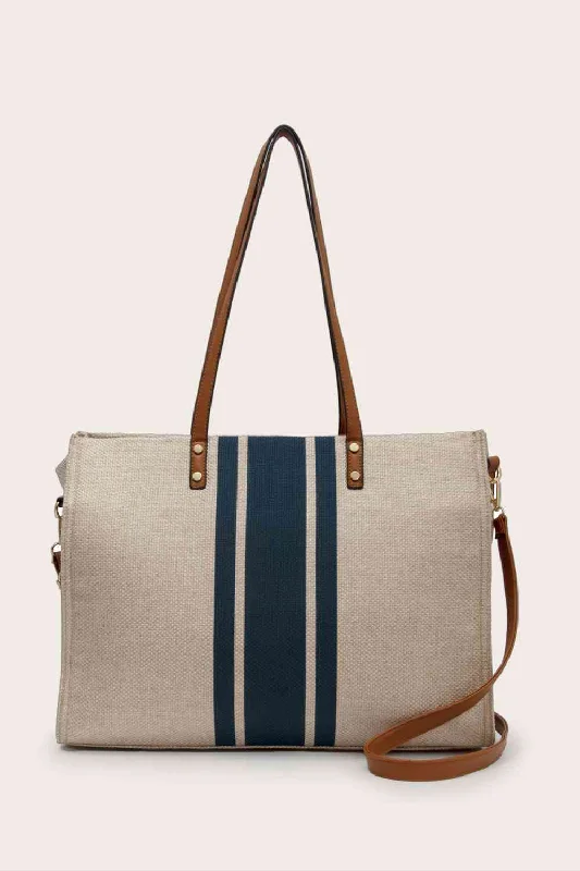 Convertible Straps Bodysuits for Multiple Styling OptionsStriped Tote Bag