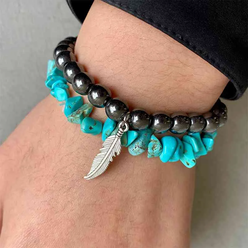 Sleeveless Bodysuits for a Cool and Casual Summer LookTurquoise Alloy Bracelet