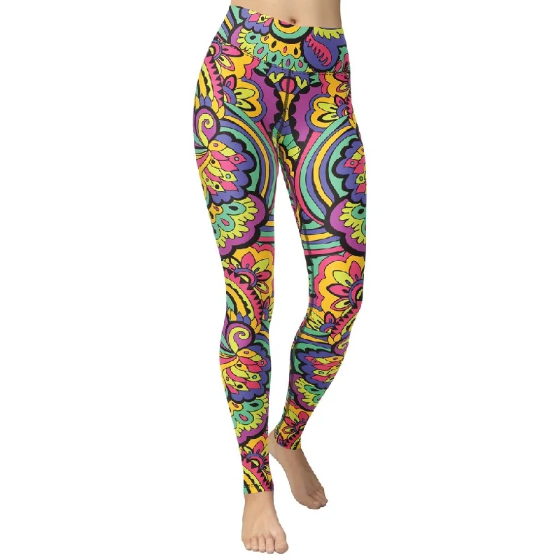 Colorful Fun Pattern Yoga Leggings