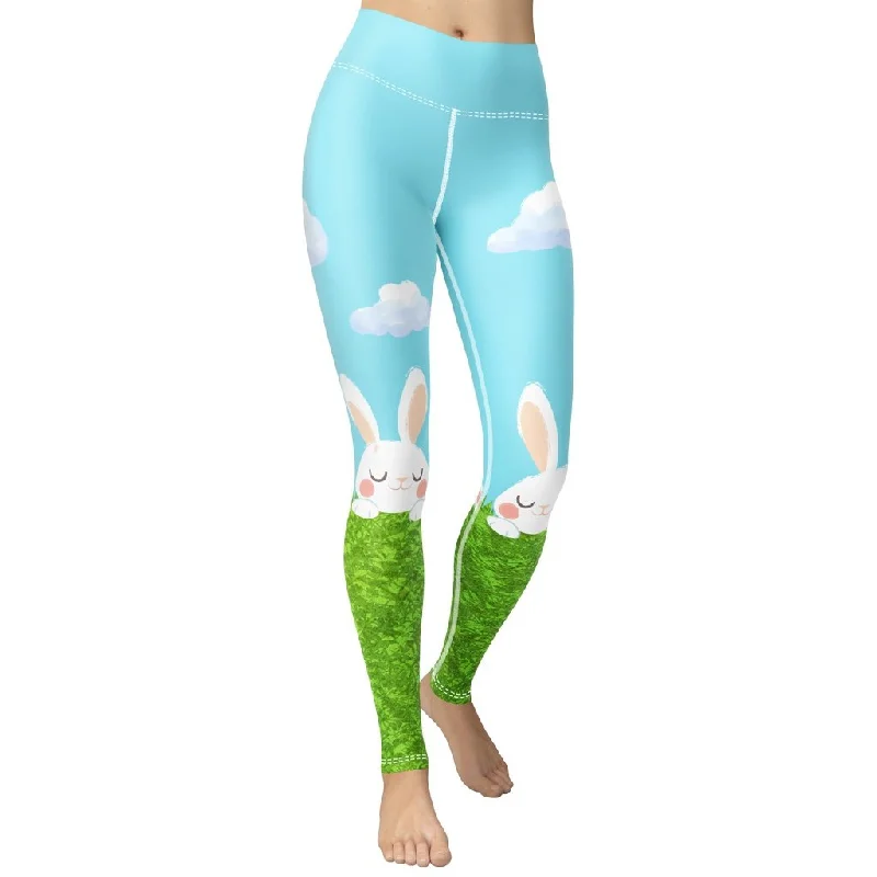 Easter Bunny Yoga Leggings