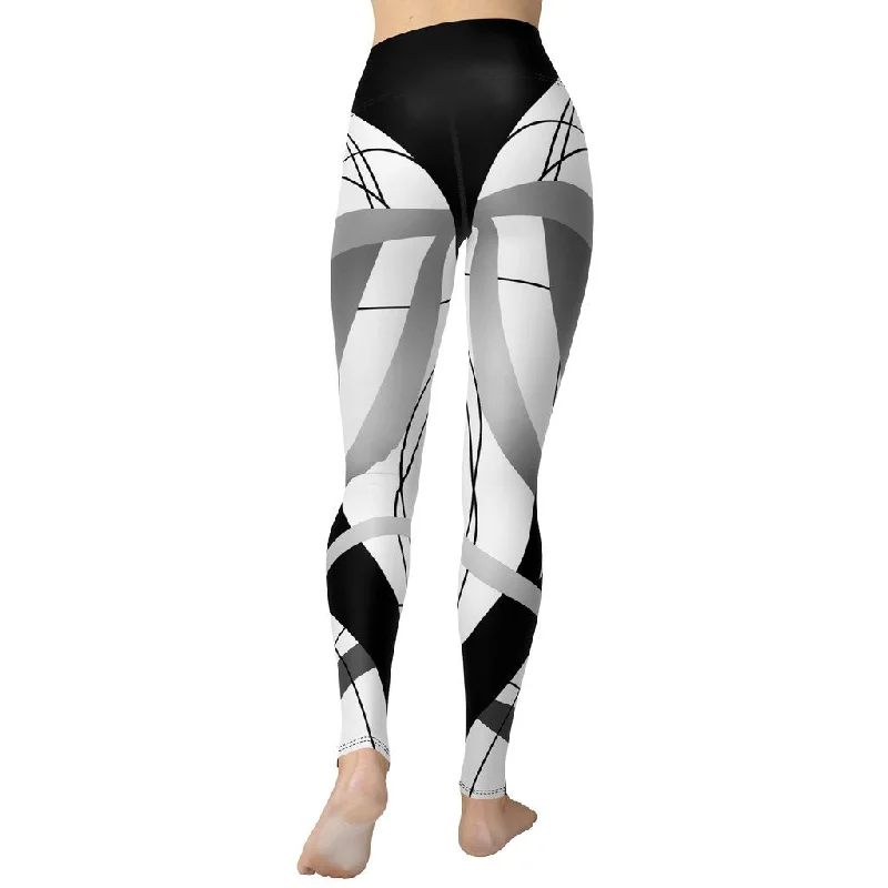 Geometric Lines Yoga Leggings