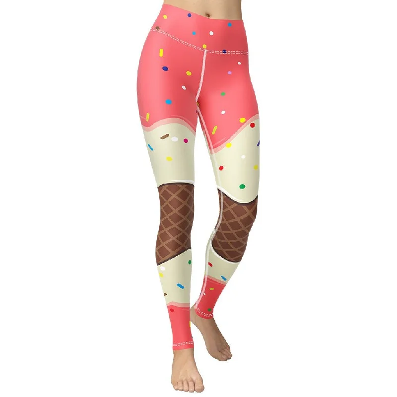 Ice Cream Yoga Leggings