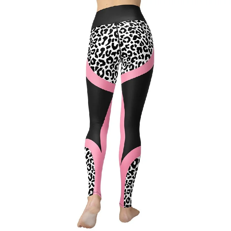 Leopard Geometric Yoga Leggings