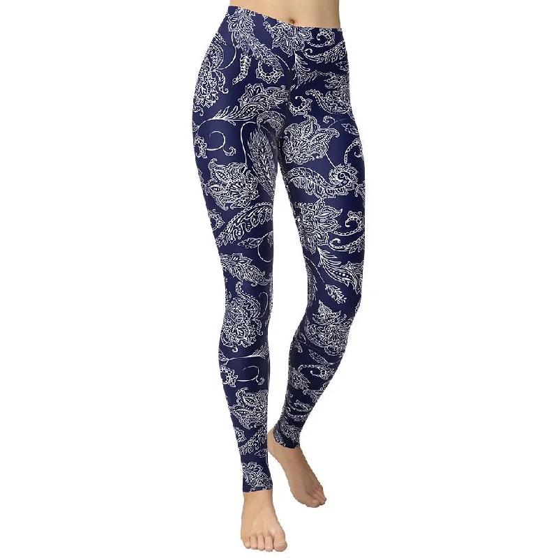 Paisley Floral Yoga Leggings