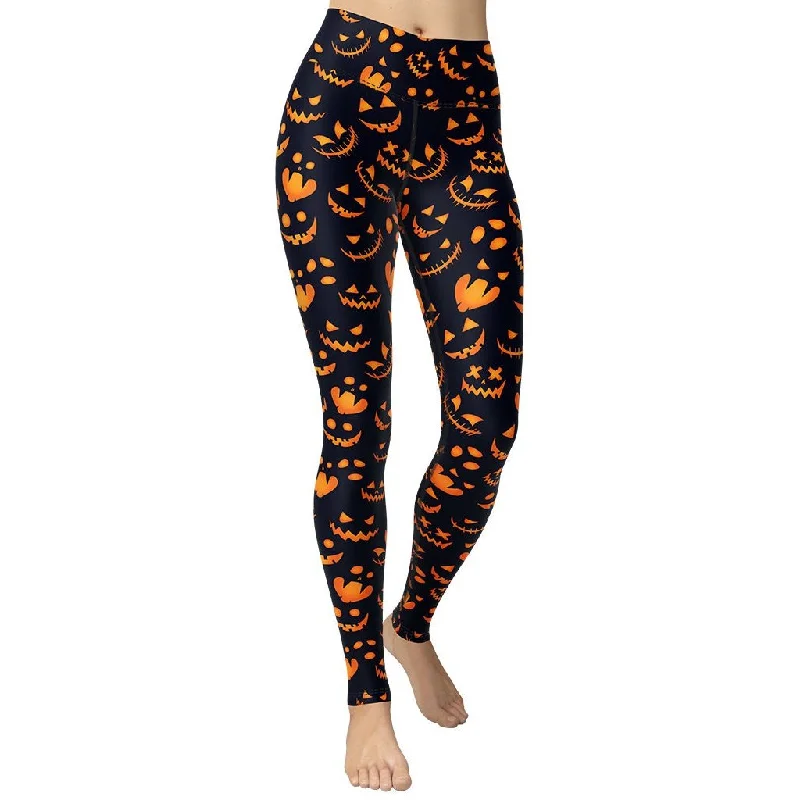 Spooktacular Halloween Yoga Leggings